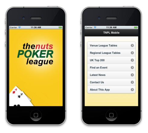 The Nuts Poker League Mobile